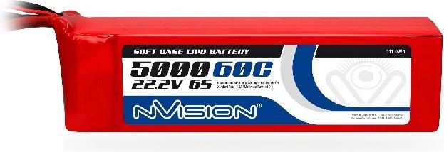 Produktbild nVision LiPo-Akku 22.2V 5000mAh 60C (22.20 V, 5000 mAh)