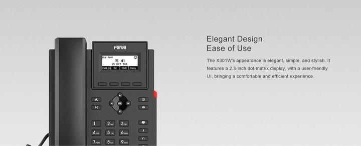 Actual product image Fanvil IP Phone X301W black