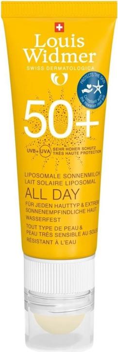 Image du produit Louis Widmer All Day 50 + Lèvres UV Parfum (Crème solaire, SPF 50+, 25 ml, 38 g)