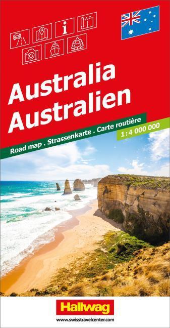 Actual product image Australia Road Map 1:4 Mio