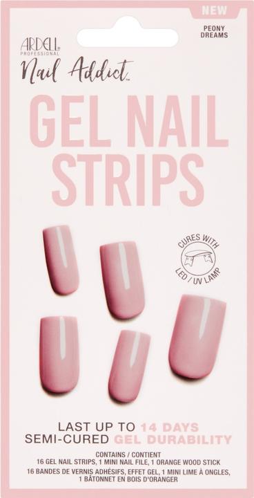 Produktbild Ardell Nail Addict Gel Nail Strips Peony Dreams 16 Stk (Gel-Effekt Nagellack)