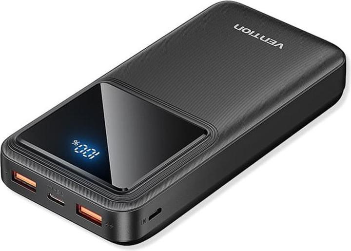 Image du produit Vention Powerbank,, FHLB0, 20000mAh, Micro-USB, USB-C, 2xUSB-A, 22.5W (noir) (20000 mAh, 22.50 W, 74 Wh)