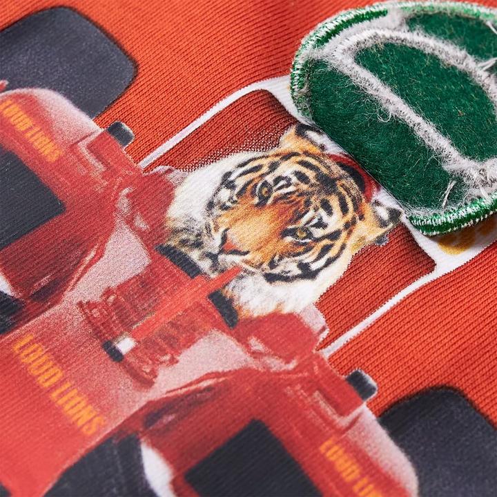 Actual product image VidaXL Children's long-sleeved shirt orange 128,Material: 100 (128)