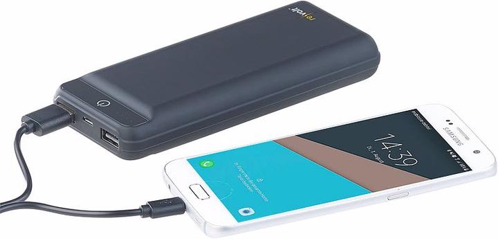 Produktbild Revolt USB-Powerbank im Slim-Design (20000 mAh, 10.50 W, 74 Wh)