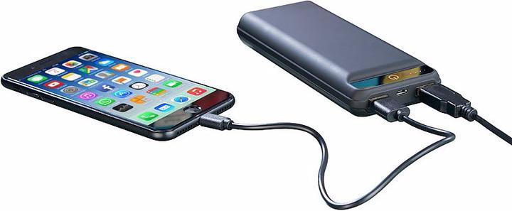 Produktbild Revolt USB-Powerbank im Slim-Design (20000 mAh, 10.50 W, 74 Wh)