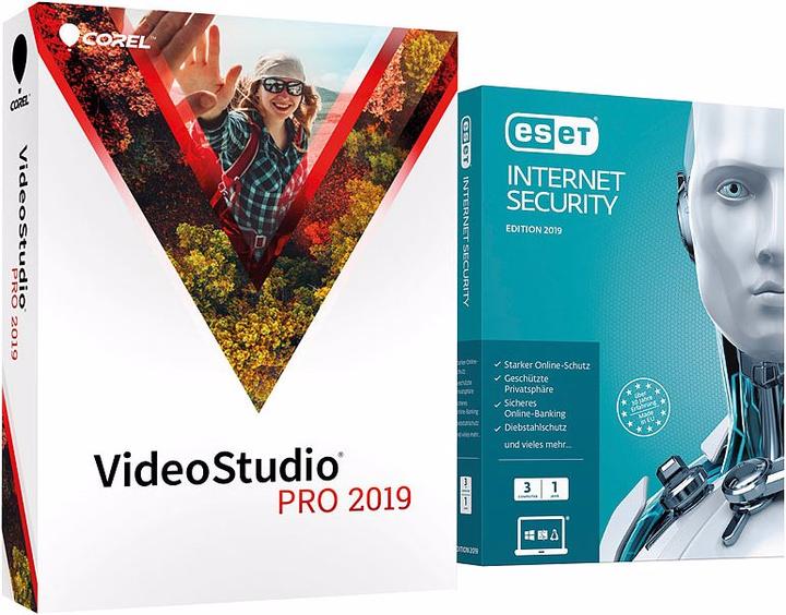 Produktbild Corel VideoStudio Pro 2019 (inklusive ESET Internet Security) (1 User, 12 Monate)