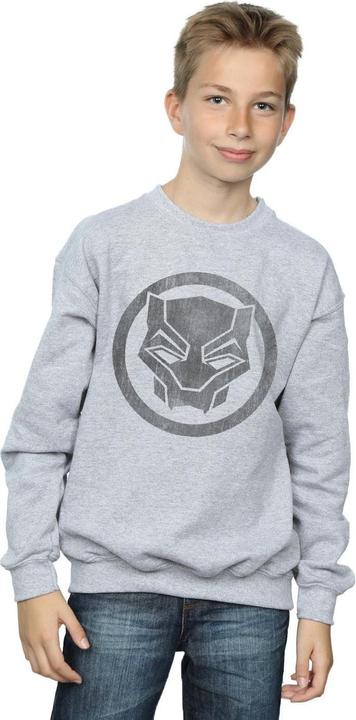 Actual product image Boys Black Panther Distressed Icon Sweatshirt (128)