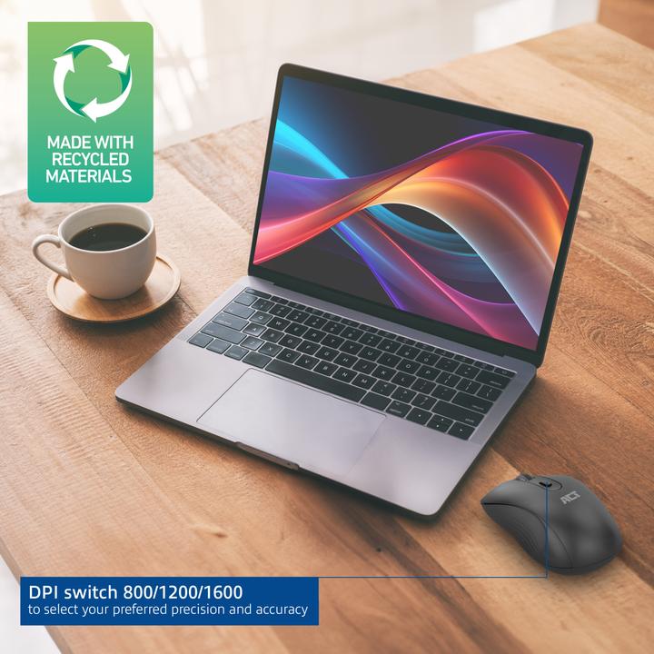 Produktbild AC5105 Maus Beidhändig RF Wireless Optisch 1000 DPI (Kabellos)