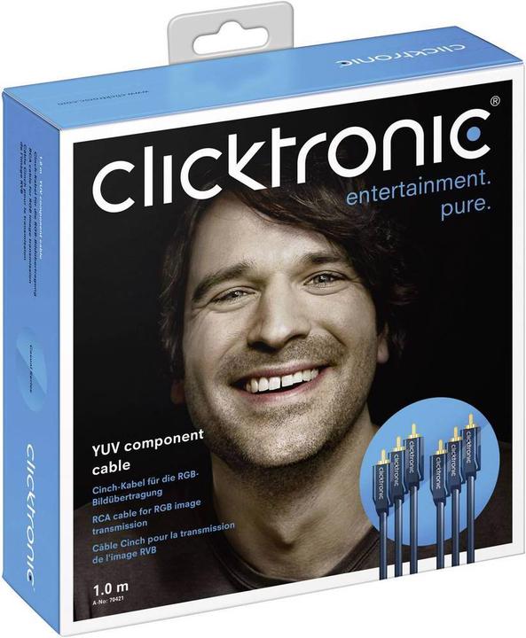 Produktbild clicktronic Component Video — Composite Video (10 m, Cinch)