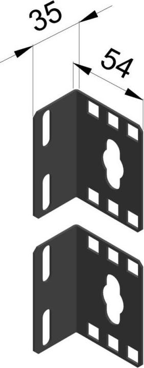 Image du produit Enoc Equerre de montage 1U verticale EPVB X1-S - Accessoires pour rack