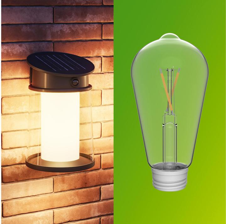 Actual product image Philips Lighting Juda 929004633201 Solar-Aussenwandleuchte 3.2 W Warmweiss Schwa (470 lm, IP44)
