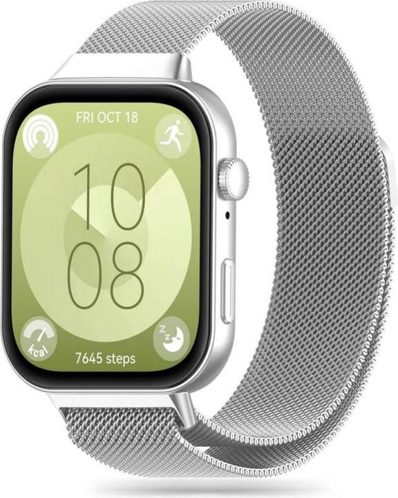 Produktbild Tech-Protect MilaneseBand strap for Huawei Watch Fit 3 - silver (Edelstahl)