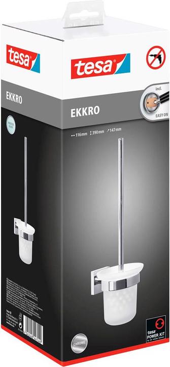 Produktbild tesa EKKRO WC-Bürstengarnitur inkl. Klebelösung ohne Bohren