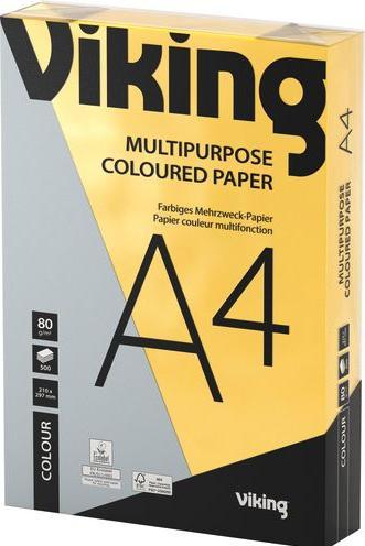 Image du produit Office Depot Papier à copier couleur Contrast A4 80g/qm jaune intense (80 g/m², 500 x, A4)
