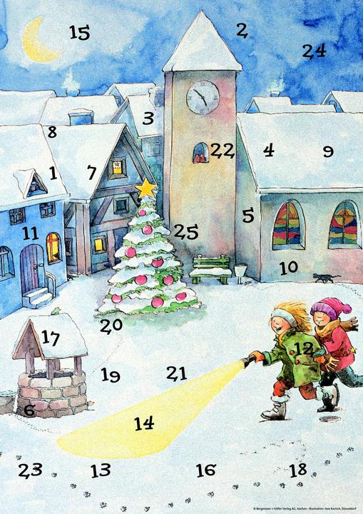 Actual product image Lena and the Christmas detectives. Window picture advent calendar
