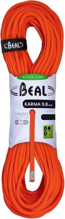 Immagine prodotto Beal Corda da arrampicata 9,8 mm Karma 80 m Arancione Corda singola (80 m)