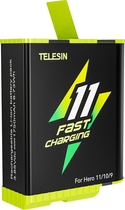 Immagine prodotto Telesin Batteria a carica rapida per GoPro Hero 11/10/9 GP-FCB-B11 (GoPro Hero 9)