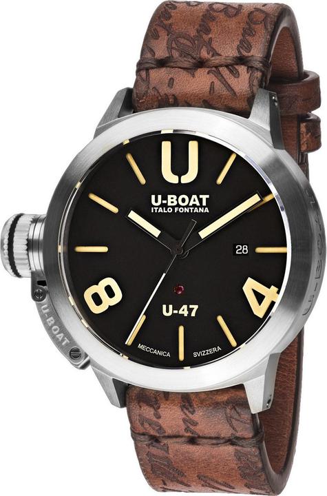 Actual product image U-Boat 8105 Classico U-47 automatic black 47mm 100M (Diving watch, 47 mm)