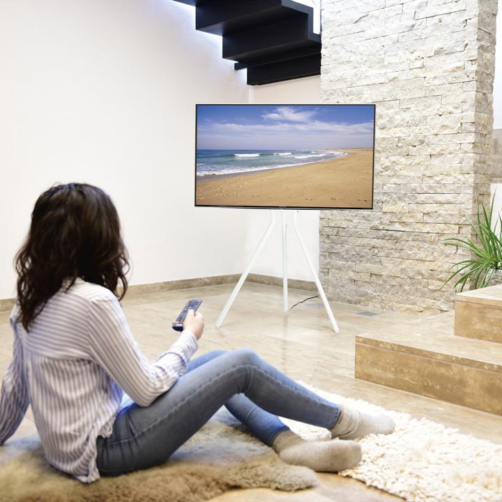 Immagine prodotto Hama Supporto TV, cavalletto indipendente, regolabile in altezza, 191 cm (75") fino a 40 kg (75", 40 kg)