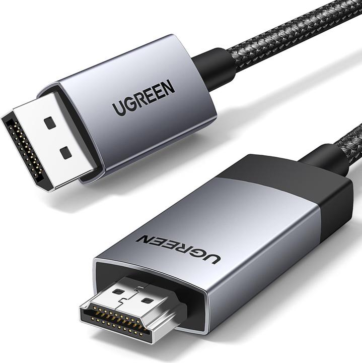Image du produit Ugreen DisplayPort – HDMI (2 m, DisplayPort, HDMI)