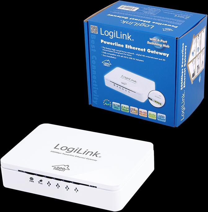 Produktbild LogiLink Homeplug Ethernet Gateway (500 Mbit/s)