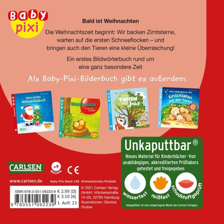 Produktbild Baby Pixi (unkaputtbar) 108: Bald ist Weihnachten (Deutsch)
