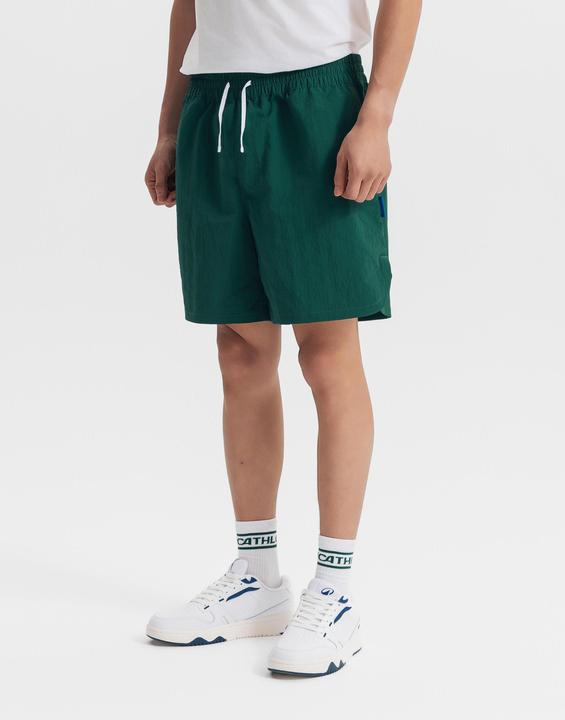 Actual product image Decathlon Shorts Herren Leinen - grün (L)