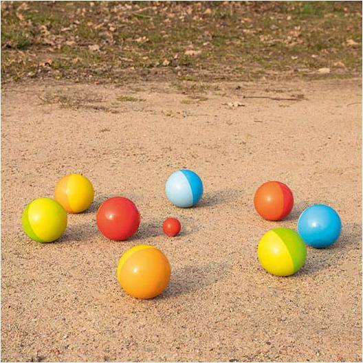 Produktbild Goki Boule Spiel inklusive Baumwollbeutel (9 x, 60 mm)