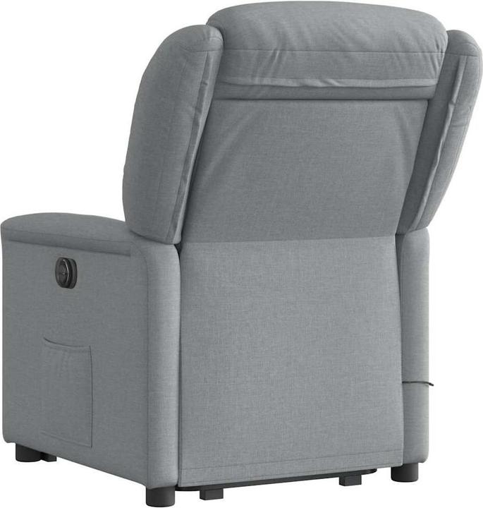 Produktbild VidaXL Massagesessel mit Aufstehhilfe Hellgrau Stoff