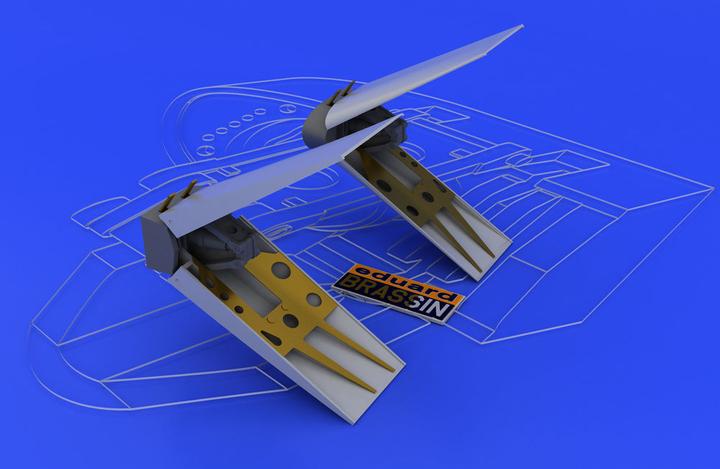 Actual product image Eduard F-16 air brakes for Tamiya