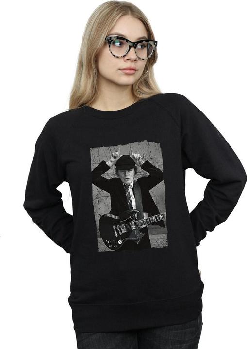 Produktbild AC/DC Angus Young Distressed Photo Sweatshirt (L)