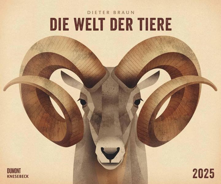 Produktbild Dieter Braun: Die Welt der Tiere 2025 – Wandkalender – Format 60 x 50 cm (Harter Einband, Deutsch)