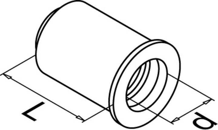 Actual product image Q-Railing Threaded sleeves