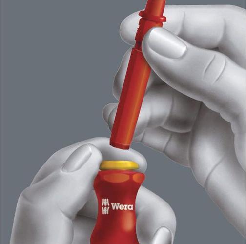 Produktbild Wera VDE Wechselklingen-Set (Phillipps-Kreuzschlitz (PH), Torx (TX), Pozidriv-Kreuzschlitz (PZ), Schlitzschrauben)