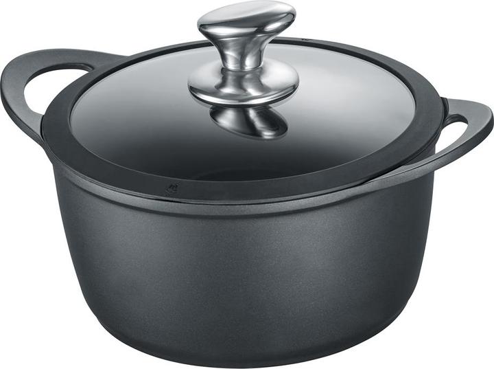 Actual product image Berndes Saucepan VIENNA 20 cm with non-stick coating and glass lid (20 cm, Pot, Cast aluminium)