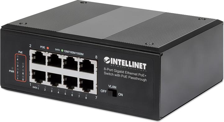 Immagine prodotto Intellinet Switch Gigabit PoE+ a 8 porte con PoE passthrough (8 Porti)