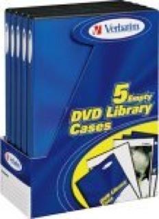 Actual product image Verbatim DVD Empty Sleeves, Black, Pack of 5 for 1 disc (5 x)