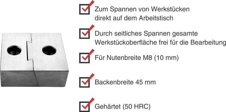 Image du produit Paulimot Niederzug-Spanner M8 / 10 mm, 45 mm Backenbreite