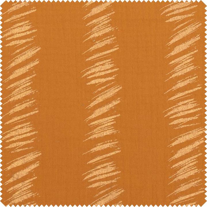 Rico Design Krinkel-Musselin Baumwoll-Stoff mit Gold-Effekt "Transformation" Crush Stipes, 130 cm...