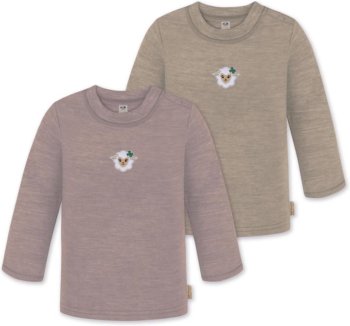 Image du produit Normani Lot de 2 manches longues bébé mérinos "Taupo" - 9473 (62)