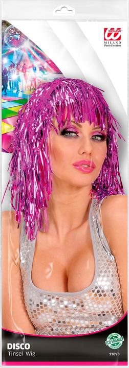 Image du produit Widmann PINKE LAMÉ PERÜCKE in Polybag