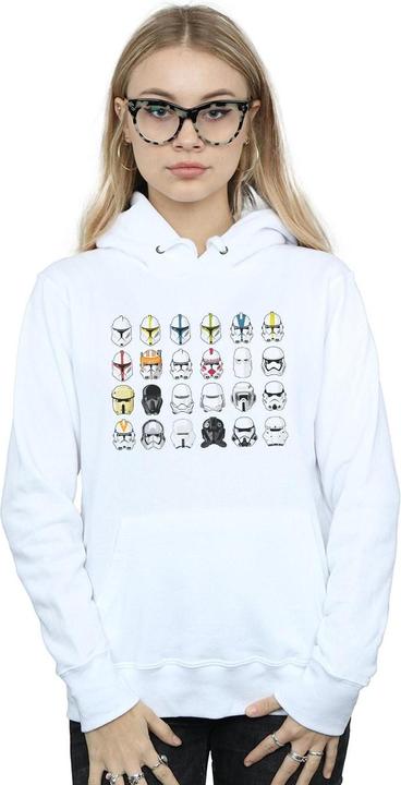 Immagine prodotto Star Wars Trooper Helmets Felpa con Cappuccio Donna (XL)