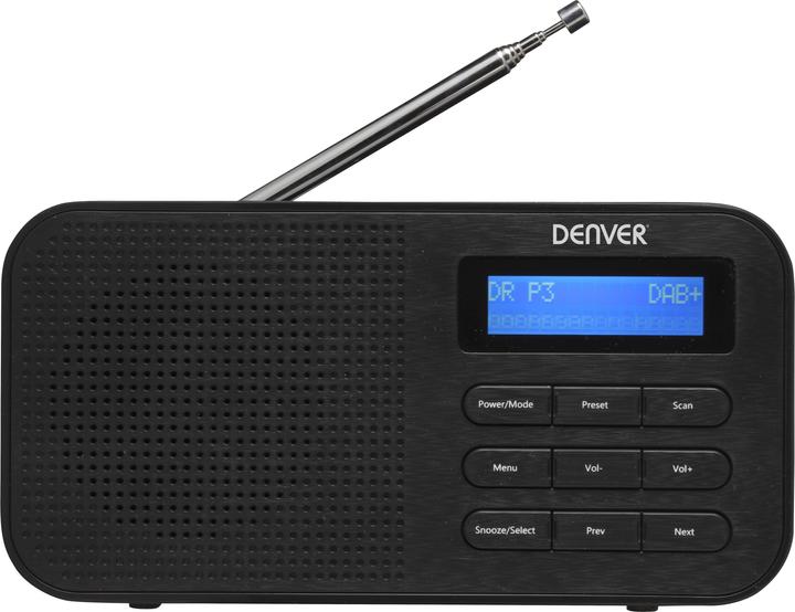 Immagine prodotto Denver Ricevitore radio DAB-42, portatile, digitale, nero (DAB)