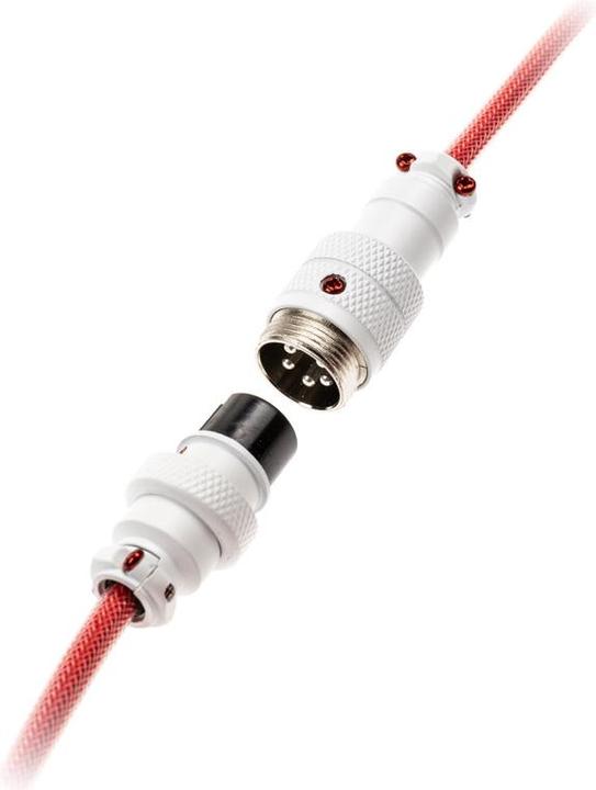 Actual product image Ducky Premicord Apple Red Spiral Cable, USB Type C to Type A - 1.8m (1.80 m, USB 2.0)