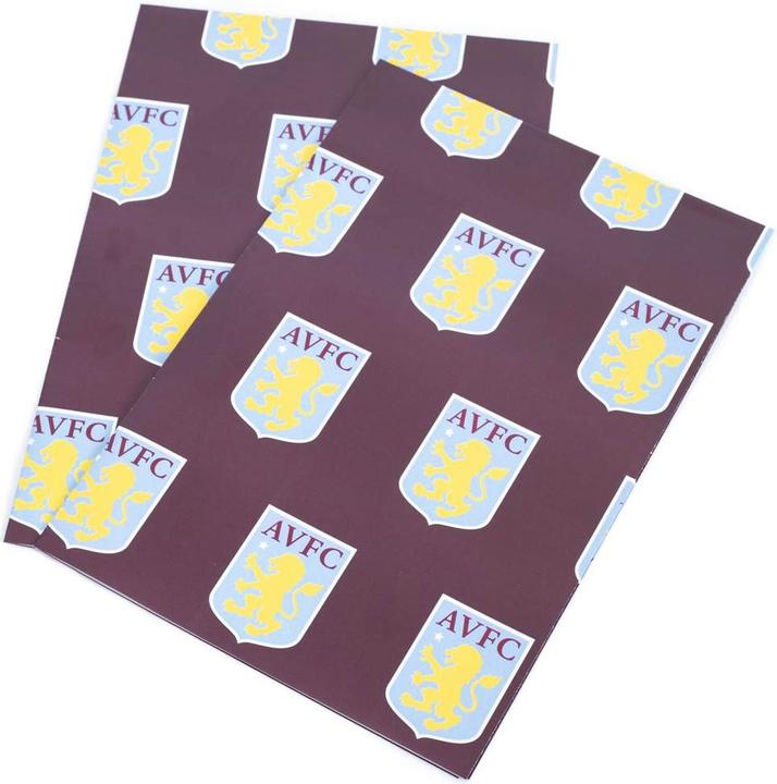 Aston Villa FC Text Gift Wrap (Wrapping paper)