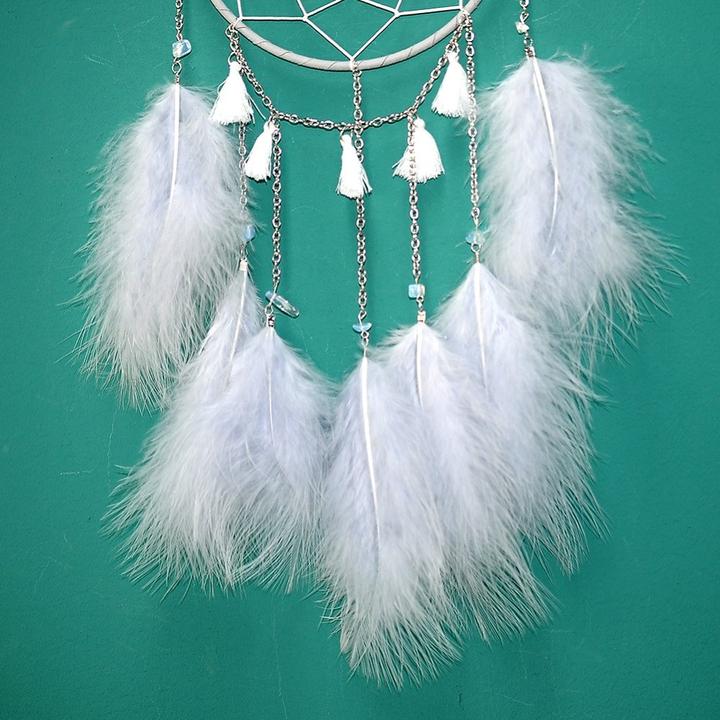 Produktbild Cover-Discount DIY Bastel-Set Traumfänger Dreamcatcher Mond weiss