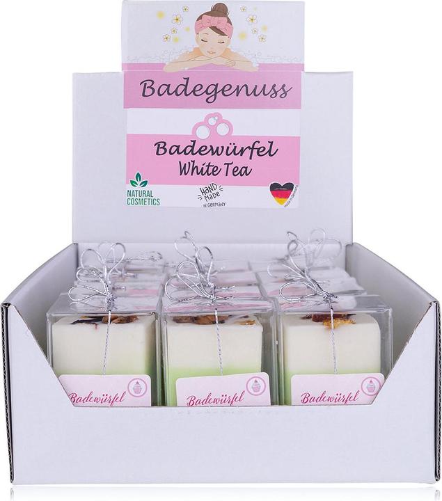 Actual product image Accentra Badepraline Badewürfel Weisser Tee (Bath truffles)