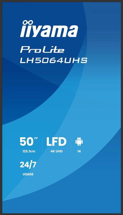 Produktbild iiyama 139.0cm(55") LH5564UHS-B1AG 16:9 2xHDMI+USB-C (Speditionsversand) (3840 x 2160 Pixel, 55")