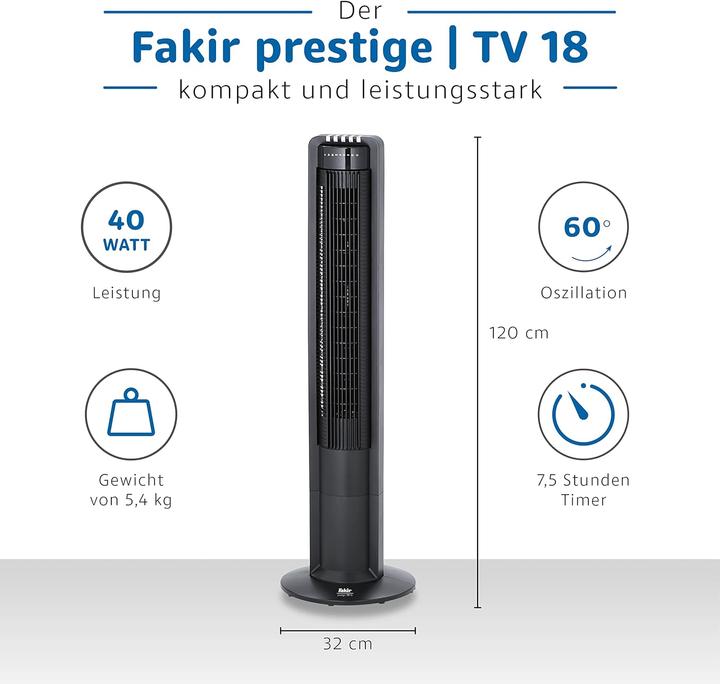 Produktbild Fakir Turmventilator (25 dB)