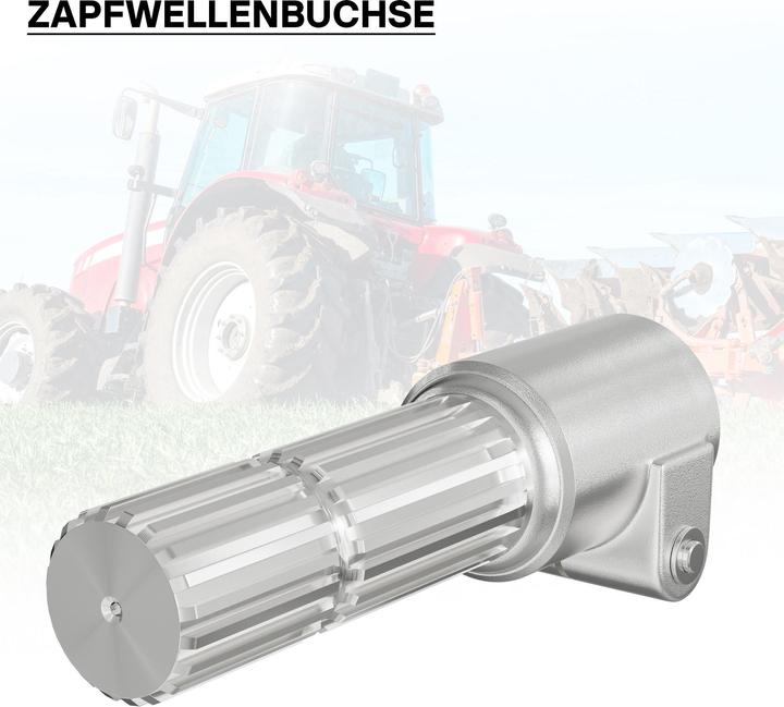 Actual product image Wiltec Adaptor Sleeve for PTO Shaft 175 mm w/ 8-32x38x6 Spline Housing and 1 3/4" 20T Output Shaft Tra (Tractor accessories)